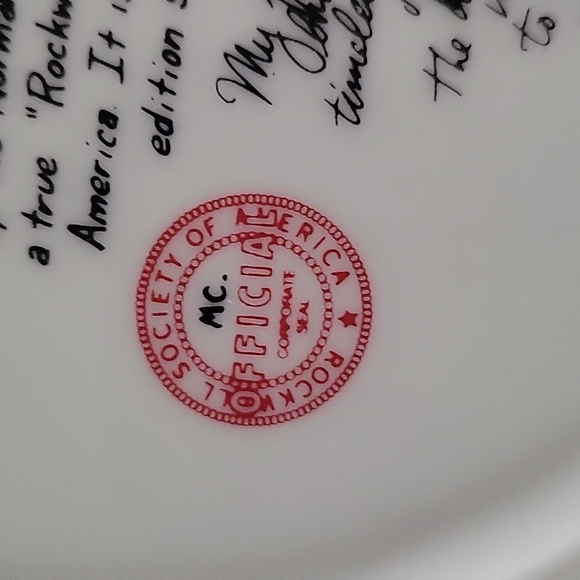 Authentic Norman Rockwell Plate - Picture 3 of 5